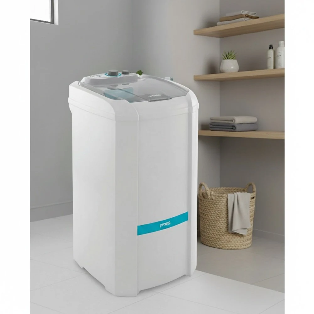 Máquina de Lavar Roupas Praxis Tanquinho Semiautomático Inverter 22Kg LRSP22 Branca 127V Branca — foto 6 de 6