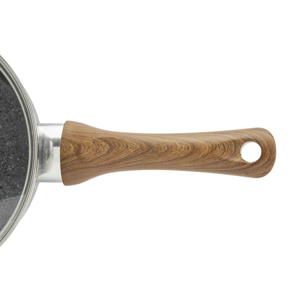 Panela com Tampa Indução Tognana Stone & Wood 16 cm CINZA — foto 3 de 5