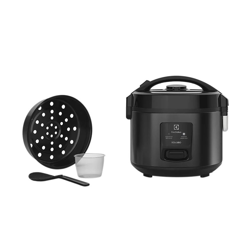 Panela de Arroz Elétrica Electrolux Efficient Visor Glass por Rita Lobo ERC10 PRETO / 220V — foto 3 de 4
