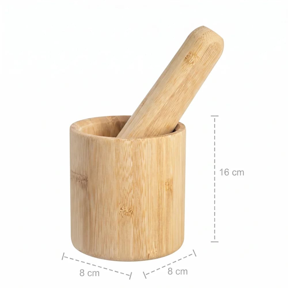 Pilão Home Style Bambus 16 cm NATURAL — foto 5 de 6