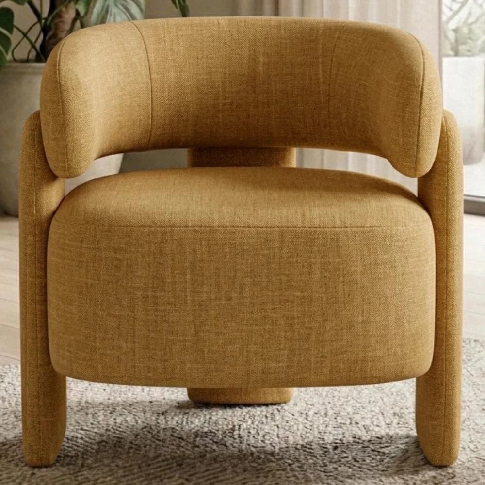 Poltrona Decorativa Lume Madeira Linho Color Trend Tca 219 — foto 2 de 10