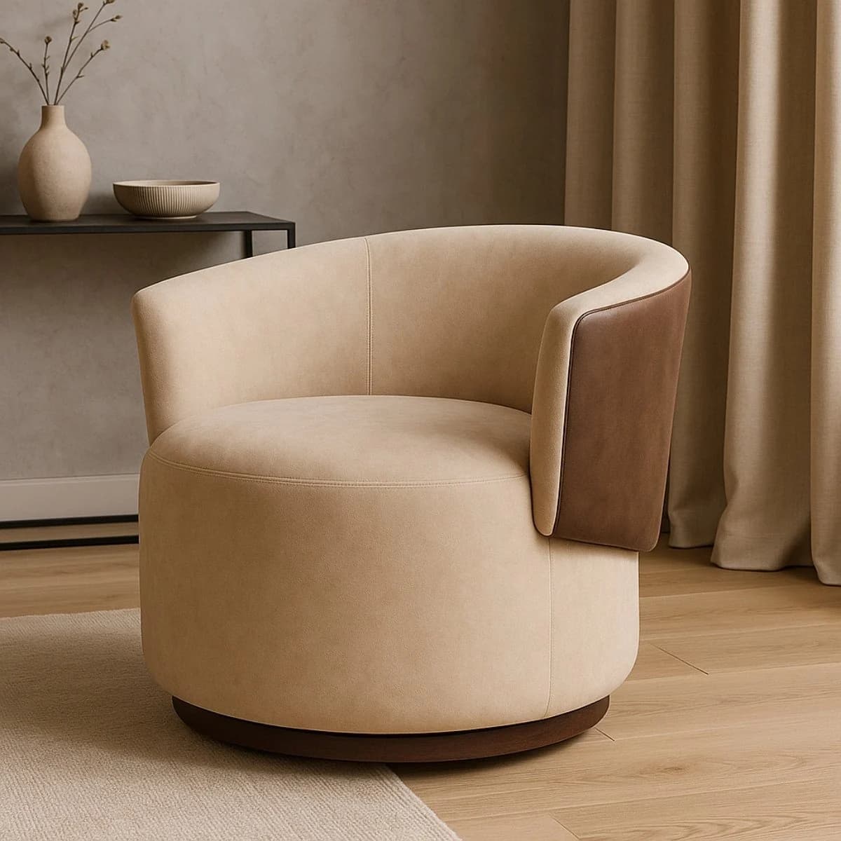 Poltrona Orgânica Compose para Sala Quarto Recepção Suede Corino Liz Confortável Elegante Multicolor — foto 1 de 7
