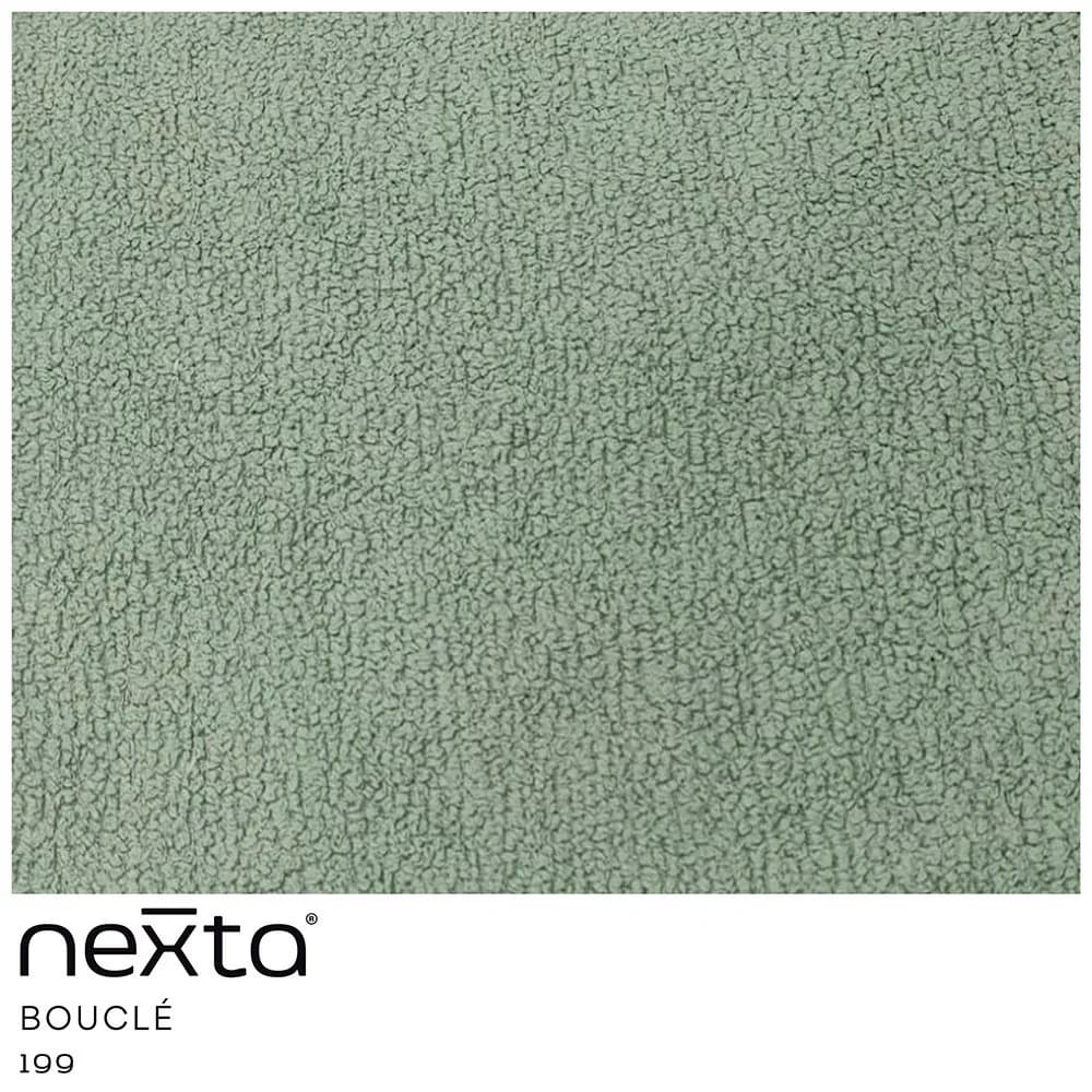 Poltrona Orgânica Mabel Base Giratória Bouclé Verde Claro - Nexta Casa Verde — foto 5 de 7