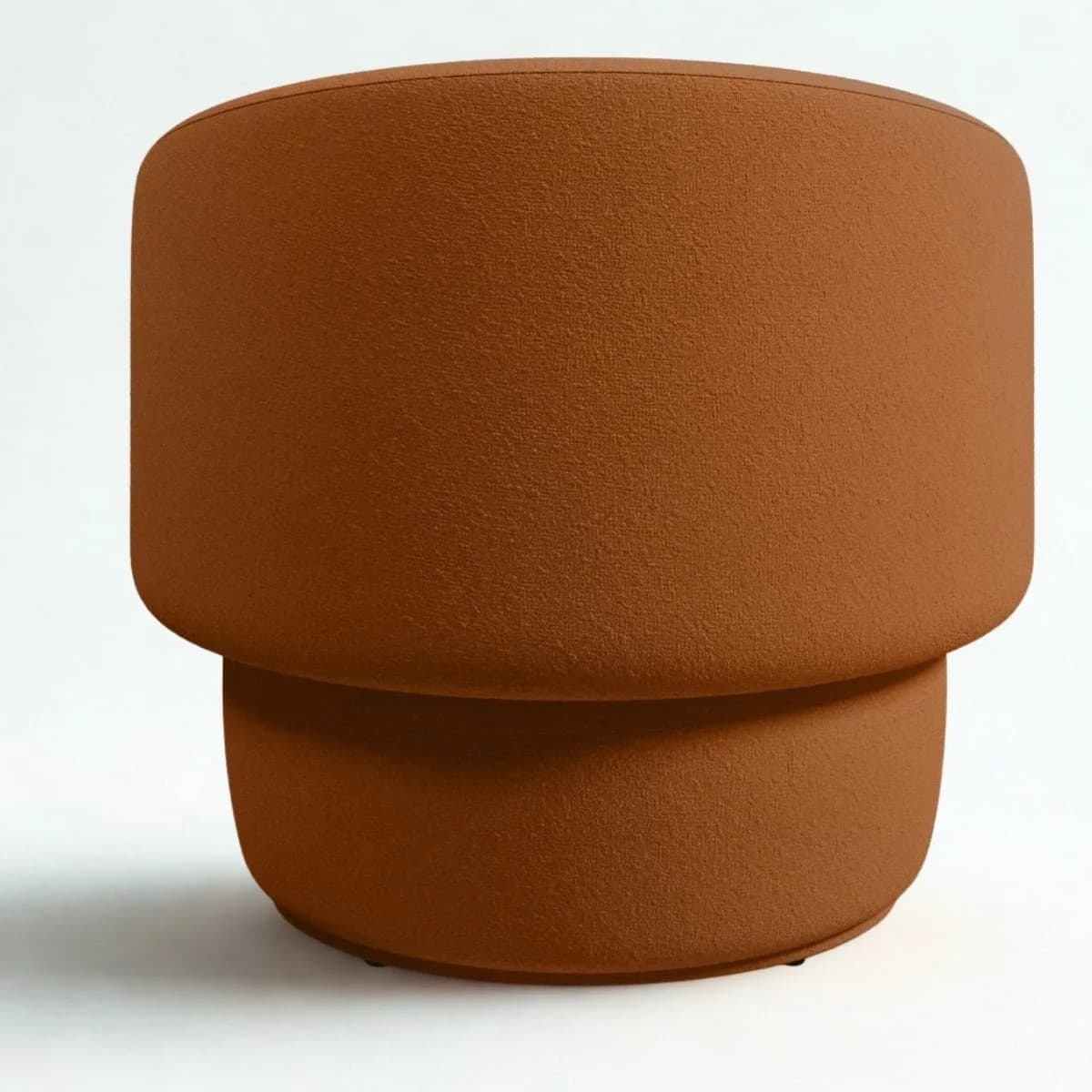 Poltrona Orgânica Redonda para Sala Recepção Liz Confortável Elegante Bouclê Multicolor — foto 4 de 8